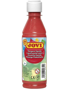 JOVI TÉMPERA LÍQUIDA BERMELLÓN BOTELLA DE 250ML