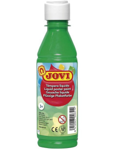JOVI TÉMPERA LÍQUIDA VERDE MEDIO BOTELLA DE 250ML