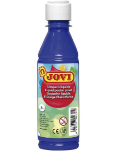 JOVI TÉMPERA LÍQUIDA AZUL OSCURO BOTELLA DE 250ML