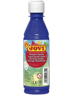 JOVI TÉMPERA LÍQUIDA AZUL OSCURO BOTELLA DE 250ML 2