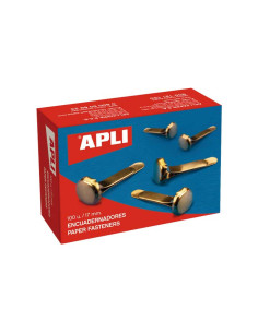 CAJA 100 ENCUADERNADORES APLI SIN ARANDELA 12mm