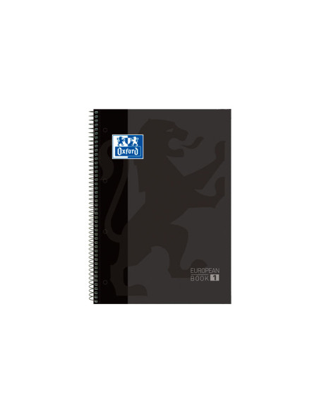 OXFORD CUADERNO CLASSIC EUROPEANBOOK 1 WRITE&ERASE 80H A4 1 LINEA MICROPERFORADO TEXTRADURA NEGRO