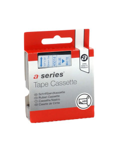 CINTA ROTULAR A-SERIES 12mm x 7m ELECTRÓNICA AZULBLANCO