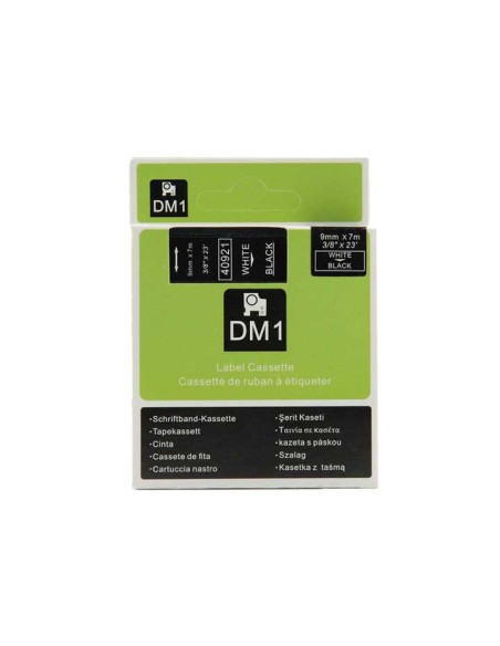 CINTA ROTULAR COMPATIBLE DYMO D1 9 mm x 7m MANUAL