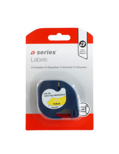 CINTA ROTULAR A-SERIES 12mm x 4m PLÁSTICO
