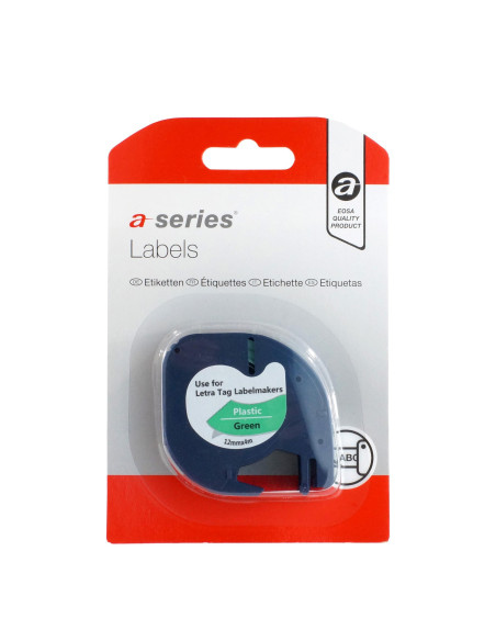 CINTA ROTULAR A-SERIES 12mm x 4m PLÁSTICO