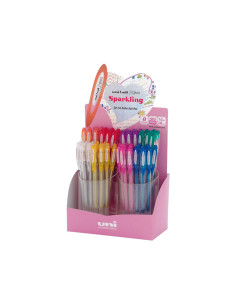 EXPOSITOR 48 BOLÍGRAFOS UNI-BALL SPARKLING UM-120SP