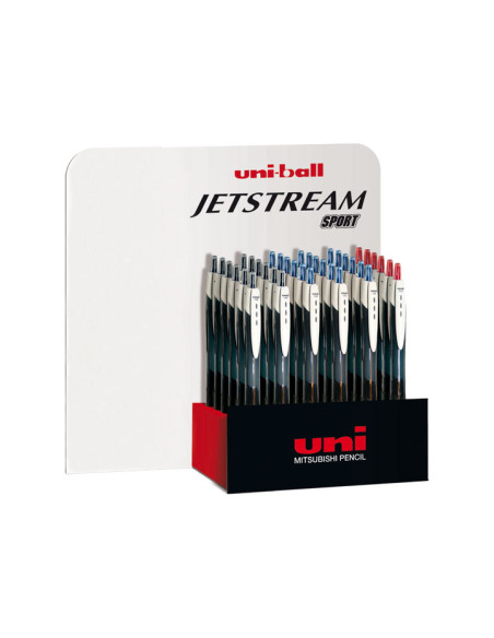 EXPOSITOR 36 BOLÍGRAFOS UNI-BALL JETSTREAM SPORT SXN-150