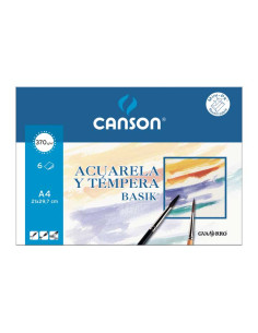 BLOC DIBUJO ACUARELA A4 MINIPACK 6 h CANSON