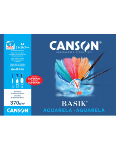 BLOC DIBUJO ACUARELA A4 MINIPACK 6 h CANSON 2
