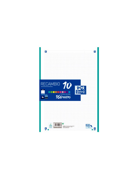 RECAMBIO 160h OXFORD 5x5 10 COLORES VIVOS