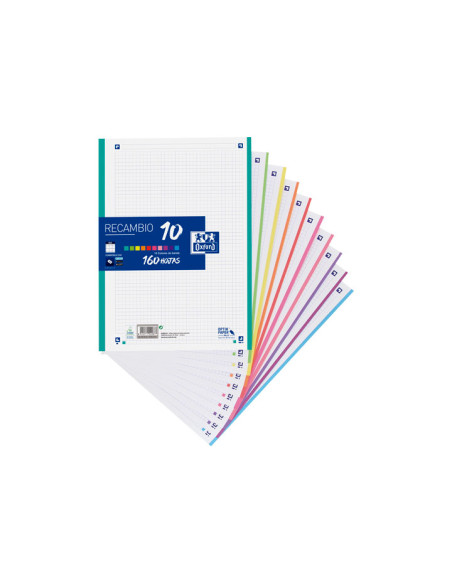 RECAMBIO 160h OXFORD 5x5 10 COLORES VIVOS