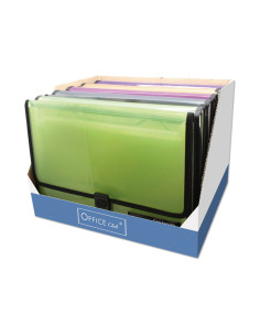 EXPOSITOR 10 CARPETAS OFFICE CLUB FRAME CON FUELLE Y BROCHE