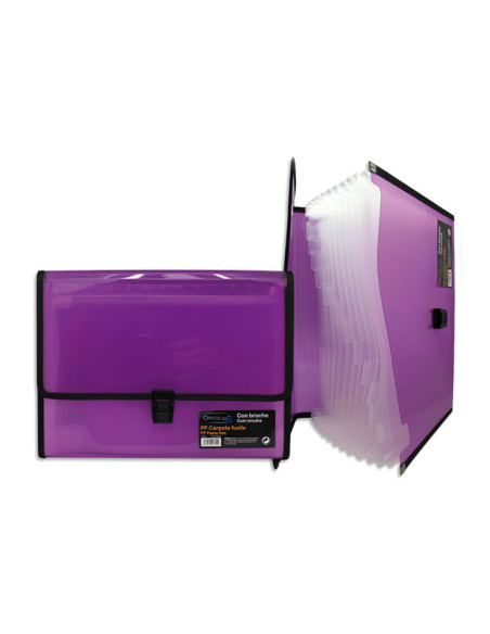 EXPOSITOR 10 CARPETAS OFFICE CLUB FRAME CON FUELLE Y BROCHE