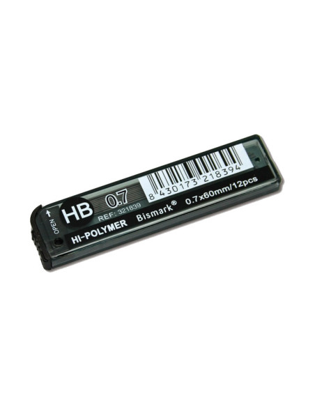 ESTUCHE 12 MINAS DE GRAFITO BISMARK 07mm