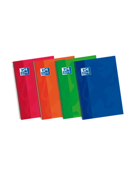 BLOC OXFORD SCHOOL tapa EXTRA 4 80h HORIZONTAL 90g SURTIDO 4 col