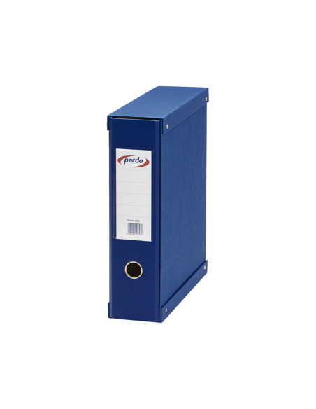 ARCHIVADOR palanca PARDO FORRADO PVC A4 con CAJA 70mm AZUL