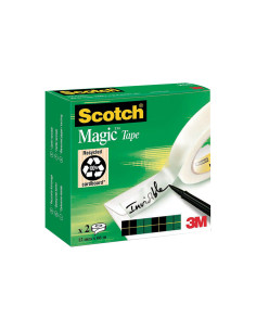 PACK 2 CINTAS ADHESIVAS SCOTCH MAGIC 810 12mmx66m