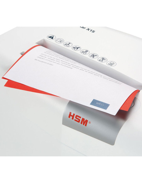 DESTRUCTORA HSM SHREDSTAR X15 4x37mm P4