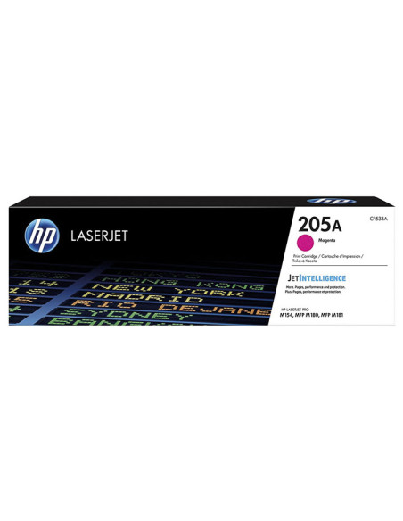 TONER HP N 205A CF533A LASERJET PRO M154AM154NW MFP-M180NM180NWM181FW MAGENTA 1100 PÁG
