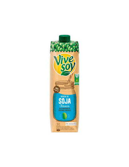 CAJA 6 BRICKS BEBIDA VEGETAL DE SOJA VIVESOY CLÁSICA 1L