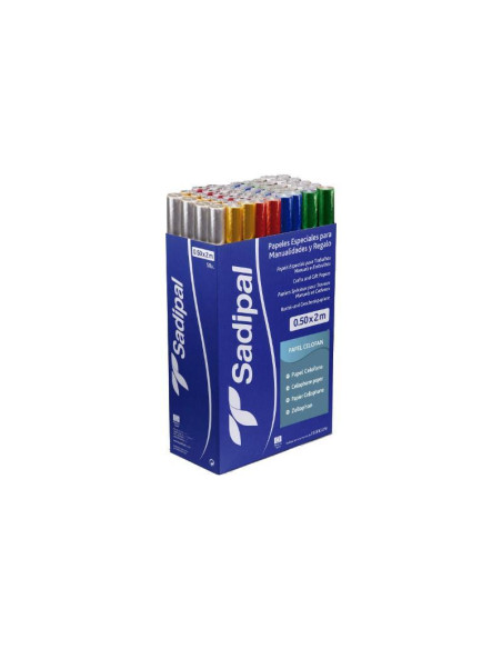 EXPOSITOR 25 ROLLOS PAPEL CELOFÁN SADIPAL 05x1625m