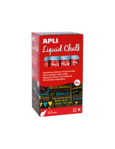 CAJA 12 ROTULADORES APLI DE TIZA LÍQUIDA