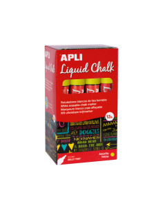 CAJA 12 ROTULADORES APLI DE TIZA LÍQUIDA