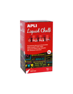 CAJA 12 ROTULADORES APLI DE TIZA LÍQUIDA