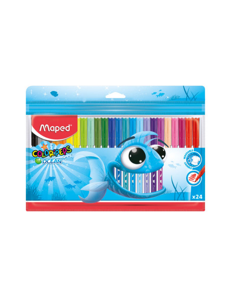 CAJA 24 ROTULADORES MAPED OCEAN PULSE