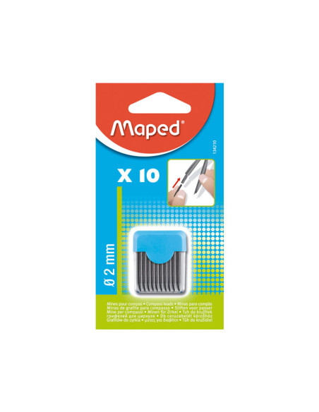 CAJA 10 MINAS MAPED BLACK PEP`S PARA COMPÁS  Ø2 mm