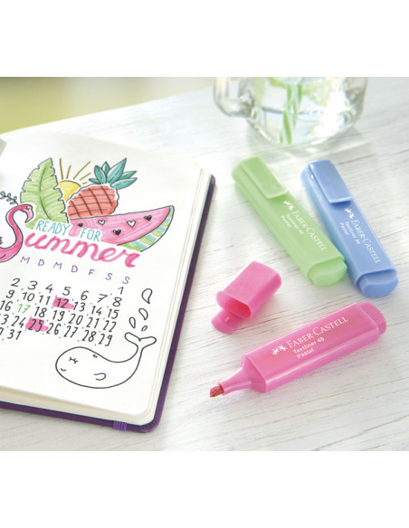 MARCADOR FLUOR FABER-CASTELL TEXTLINER 1546 PASTEL ROSA SUAVE