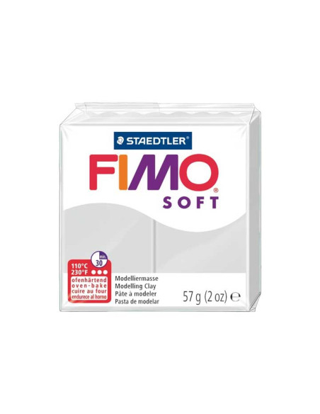 PASTA MODELAR FIMO SOFT GRIS DELFIN 57 GR