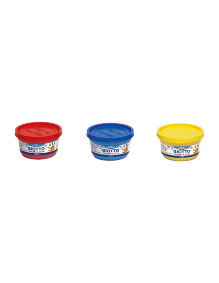 GIOTTO PINTURA DE DEDOS DE 100 ML COLORES ESTUCHE DE 3 BOTES