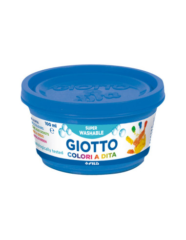 GIOTTO PINTURA DE DEDOS DE 100 ML COLORES ESTUCHE DE 6 BOTES
