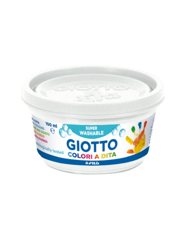 GIOTTO PINTURA DE DEDOS DE 100 ML COLORES ESTUCHE DE 6 BOTES