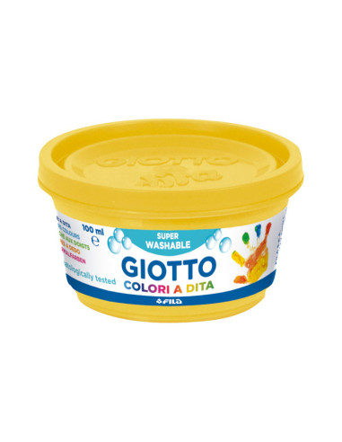 GIOTTO PINTURA DE DEDOS DE 100 ML COLORES ESTUCHE DE 6 BOTES
