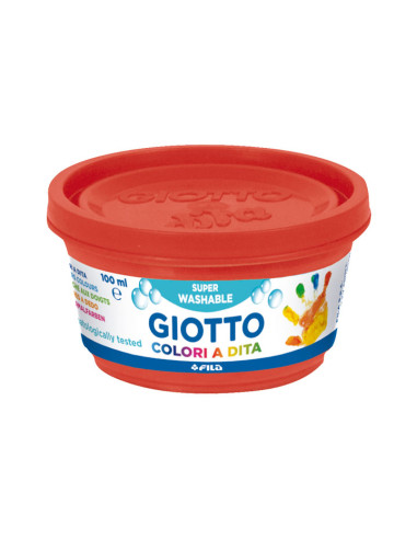GIOTTO PINTURA DE DEDOS DE 100 ML COLORES ESTUCHE DE 6 BOTES