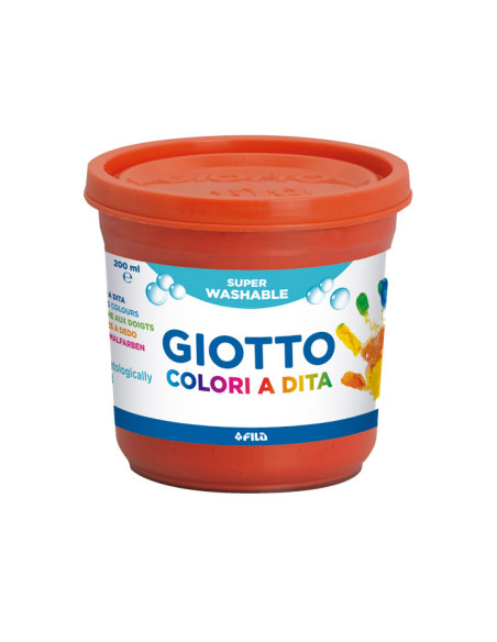 ESTUCHE 6 BOTES PINTURA DE DEDOS GIOTTO 200ml