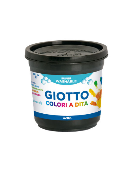 ESTUCHE 6 BOTES PINTURA DE DEDOS GIOTTO 200ml