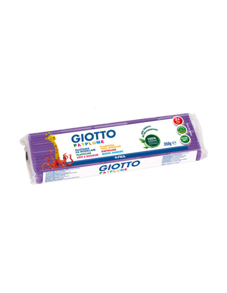 PLASTILINA PATPLUME 350GR CAJA 12 PASTILLAS VIOLETA