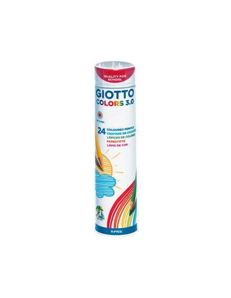 LAPICES GIOTTO COLORS 30 BOTE METALICO de 24 UNIDADES