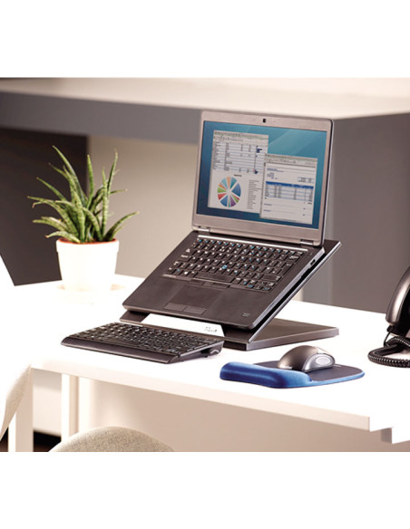 SOPORTE PORTATIL FELLOWES DESIGNER SUITES PERLA NEGRA