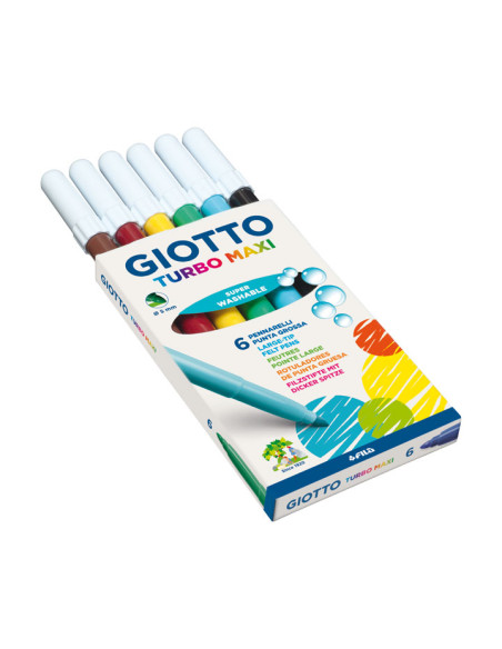 ROTULADOR FIBRA GIOTTO TURBO MAXI  ESTUCHE de  6