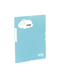 CARCHIVO CARPETA SOLAPAS FOLIO CGOMAS PP SOFT AZUL PASTEL