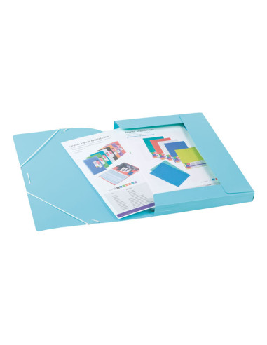 CARCHIVO CARPETA SOLAPAS FOLIO CGOMAS PP SOFT AZUL PASTEL