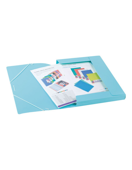 CARCHIVO CARPETA SOLAPAS FOLIO CGOMAS PP SOFT AZUL PASTEL