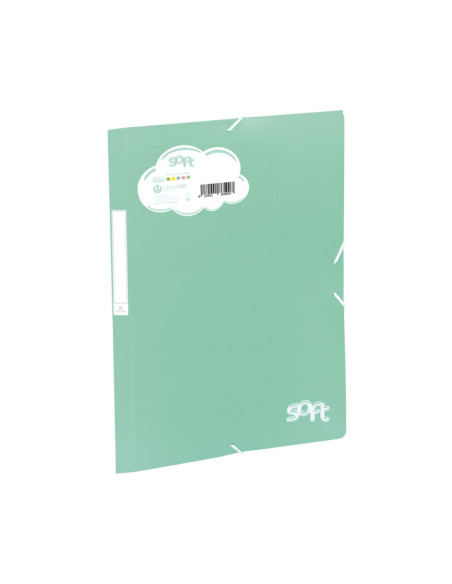 CARCHIVO CARPETA SOLAPAS FOLIO CGOMAS PP SOFT MENTA PASTEL