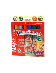ESTUCHE 6 BARRAS PLAYCOLOR MAKE UP - METALLIC
