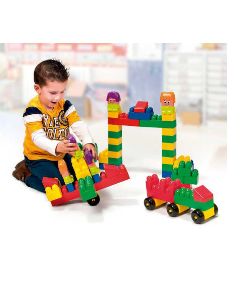 CONTENEDOR 96 PIEZAS MINILAND SUPER BLOCKS